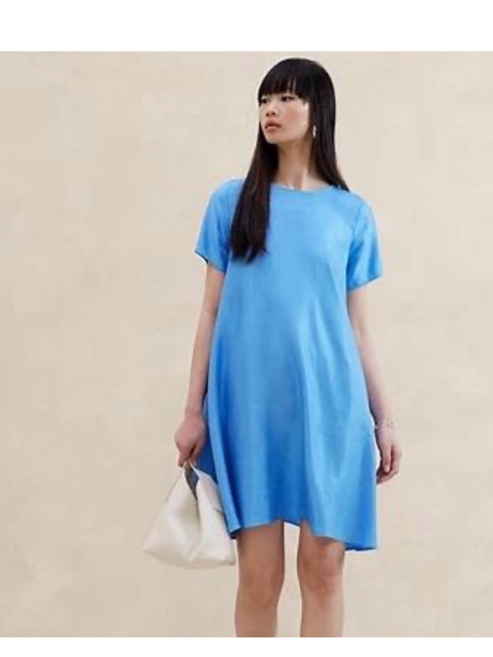 Banana Republic Aurelia linen blend short dress